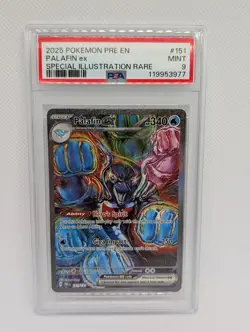 2025 Pokemon Palafin ex 151/131 SIR Special Illustration Rare PRE PSA 9 Mint - Image 1
