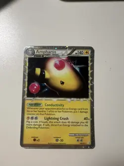 Pokemon TCG Ampharos Prime Heartgold & Soulsilver 105/123 Holo Holo Rare Prime - Image 1