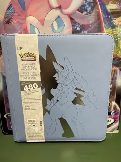 NEW Ultra PRO Elite Series Lucario 12 Pocket Zippered Pokemon Binder TCG - Image 1