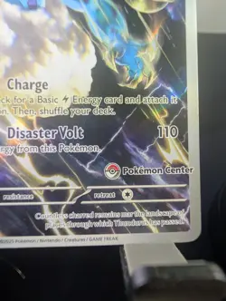 Pokemon Center Thundurus Black Bolt SVP 209 ETB Promo TCG Stamped - Image 2