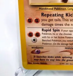 Hitmontop WoTC Vintage Promo Basic Pokemon Card Excellent Condition - Image 5