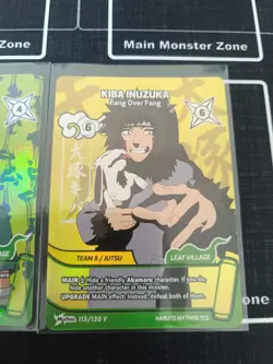 Kiba+ Rock Lee + Choji Naruto Mythos TCG promo cards mint - Image 4