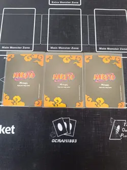 Kiba+ Rock Lee + Choji Naruto Mythos TCG promo cards mint - Image 5