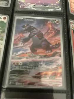 Pokemon 2023 TCG Groudon Holo Card 199/182 Paradox Rift Illustration Rare - Image 2