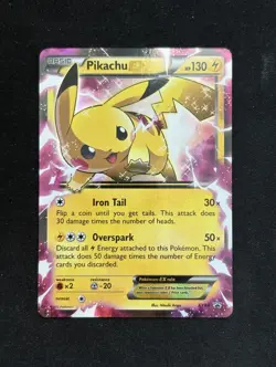 Pikachu EX XY84 XY Holo Black Star Promo Pokemon - Image 1