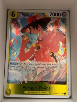 PRB02-018 Portgas.D.Ace English R One Piece TCG Card Game - Image 1