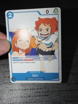 Carte One Piece Nami Girl P-096 Promo Card Pre-Release Participation English - Image 3