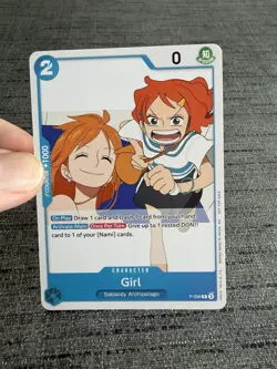 Carte One Piece Nami Girl P-096 Promo Card Pre-Release Participation English - Image 5