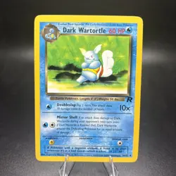 DARK WARTORTLE 46/82 VINTAGE UNCOMMON TEAM ROCKET POKEMON NM -j - Image 1