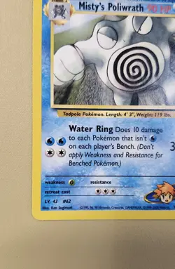 2000 Pokemon WOTC English Gym Heroes Misty's Poliwrath GHmP5 - Image 3