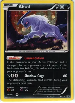 Absol XY178 XY Promo Pokemon Cosmo Holo MP - Image 1