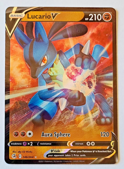 Pokemon TCG: Lucario V Fusion Strike #146/264 Full Art MINT - Image 1
