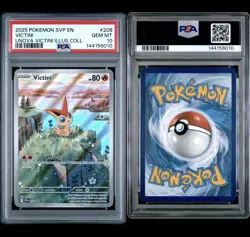 2025 Pokemon SVP EN-SV Black Star Promo Victini PSA 10 #208 - Image 3