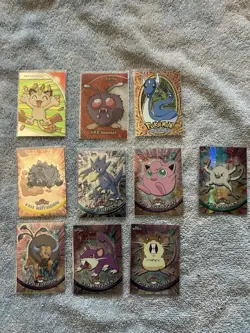 Topps Chrome Pokemon Card Lot Foil Vintage Spectra Jigglypuff Bulk Holo Wotc Lp - Image 1