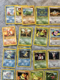 Neo Genesis Discovery Lot Unlimited Bulk Wotc Vintage Pokemon Lp 62 Cards Rare - Image 4