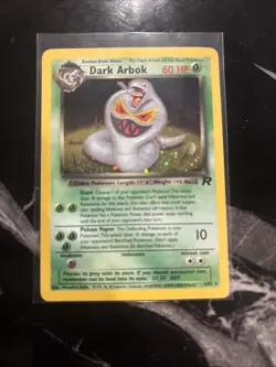 Pokemon Card - Dark Arbok 2/82 Holo Rare Team Rocket Set WOTC - Image 1