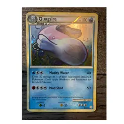 Pokemon Quagsire 9/123 2010 Holo Rare Stage 1 100 HP Water Fish Card - Image 1