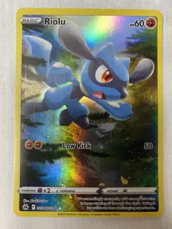 Riolu GG26/GG70 Crown Zenith: Galarian Gallery Holo Pokemon TCG Card NM - Image 1