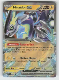 Miraidon ex - 028 NM Holo SVP SV: Scarlet & Violet Promo Cards TPO01 - Image 1