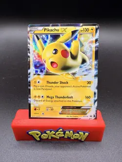 Pikachu EX XY174 - XY Promos - (HP-/DMG) Pokemon Card Holo Rare-c - Image 1