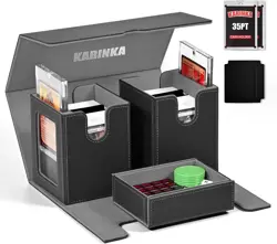 Kabinka Deck Box for MTG with Commander Display, 3 in 1 3 IN 1 PLUS, Black - Image 1