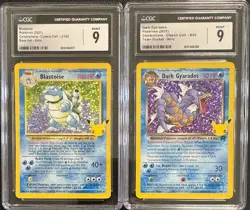 CGC 9 BLASTOISE 2 DARK GYARADOS 8 CELEBRATIONS CLASSIC COLLECTION POKEMON MINT - Image 1