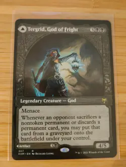 MTG Tergrid, God of Fright (Showcase) 302 Kaldheim M/NM Free UK P&P - Image 1