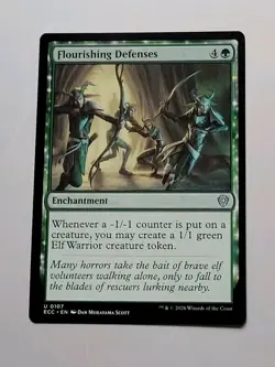 MTG - Lorwyn Eclipsed: Flourishing Defenses (0107) - Uncommon - Near Mint - Image 1