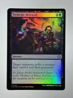 Strategic Betrayal 94 Uncommon Tarkir: Dragonstorm Magic: The Gathering Foil LP - Image 1