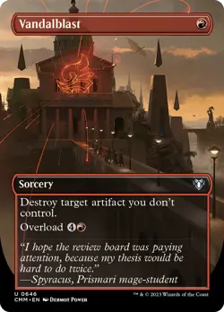 Vandalblast (Borderless Alternate Art) [Commander Masters] Foil Near Mint - Image 1