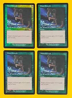 MTG GIANT GROWTH (Foil) (x4) FNM (OldManMTG 013-161) - Image 1