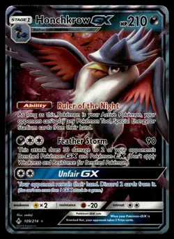 Honchkrow GX 109/214 SM - Unbroken Bonds Pokemon - Image 1