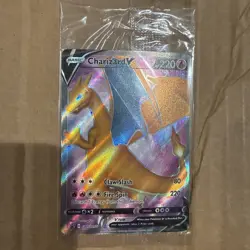 Pokemon TCG Charizard v SWSH Black Star Promos Holo 050 - Image 1