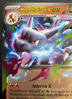 Mega Charizard X Ex - Pokemon Phantasmal Flames 13/94 - DOUBLE RARE HOLO - Image 5