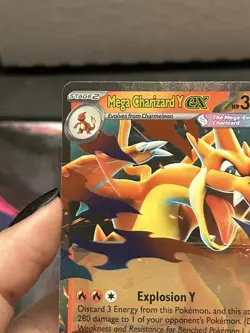 Pokemon Mega Charizard Y EX ASC EN Full Art Holo Ultra Rare Card 022/217 - Image 3
