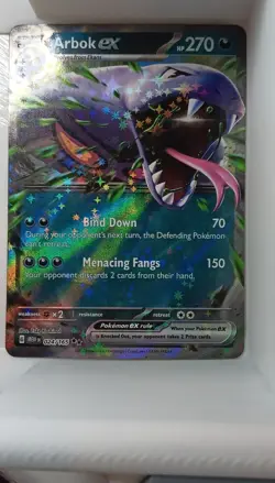 Arbok ex 024/165 Scarlet & Violet 151 Double Rare Holo 270 HP Pokemon TCG - Image 1