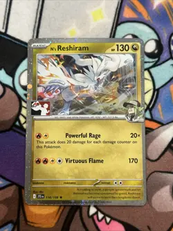 N's Reshiram 116/159 Series 7/8 Prize Pack Series Cards Holo - Image 1