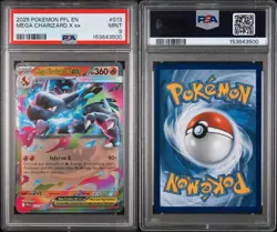 2025 POKEMON PFL EN-PHANTASMAL FLAMES #013 MEGA CHARIZARD X EX PSA 9 - Image 3