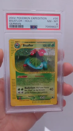 2002 Pokemon 🍃 30/165 Bisaflor Holo PSA 8 Expedition Base Set Venusaur Deutsch - Image 2
