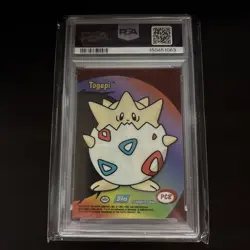 TOGEPI - 2000 Topps Pokemon Series - BLUE LABEL - Togepi #PC8 - PSA 9 - Image 2