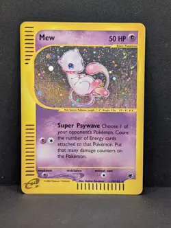 Mew 019/165 Expedition Base Set Holo Ultra Rare Pokemon TCG Nintendo ereader LP - Image 1