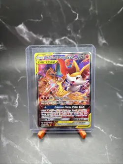 Charizard & Braixen GX SM230 - SM Promos Tag Team Holo Pokemon TCG MP - Image 1