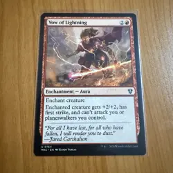 Vow Of Lightning - N/M - Murders At Karlov Manor - MTG Magic The Gathering - Image 1