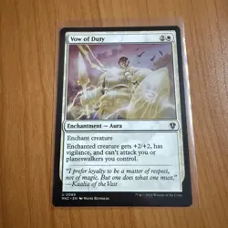 Vow Of Duty - N/M - Murders At Karlov Manor - MTG Magic The Gathering - Image 1