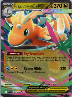 Mega Dragonite ex 152/217 - Pokemon TCG ME: Ascended Heroes - Double Rare - NM - Image 1
