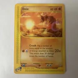 Pokemon TCG 2002 Onix 98/147 LP E-reader - Image 1