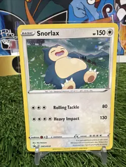 Pokemon Snorlax 140/202 Sword & Shield Promo Cosmos Holo Near Mint - Image 1