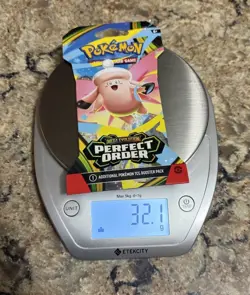 HEAVY! GOD PACKUU SIRUU 32.1g Perfect Order Pokemon TCG Sleeved Booster (SEALED) - Image 1