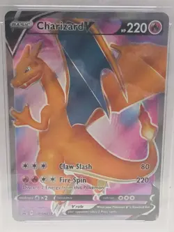 2020 Pokemon Champions Path ETB Promo Charizard V SWSH050 PSA Gem Mint 10 - Image 2