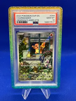 Pokemon Obsidian Flames ETB Charmander #044 044 Black Star Promo PSA 10 W Guard - Image 1